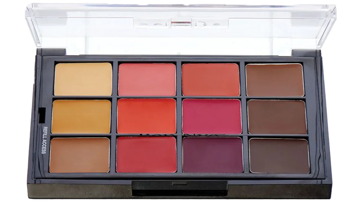 Studio Color Medium-Dark Blush+Contour Palette STP13