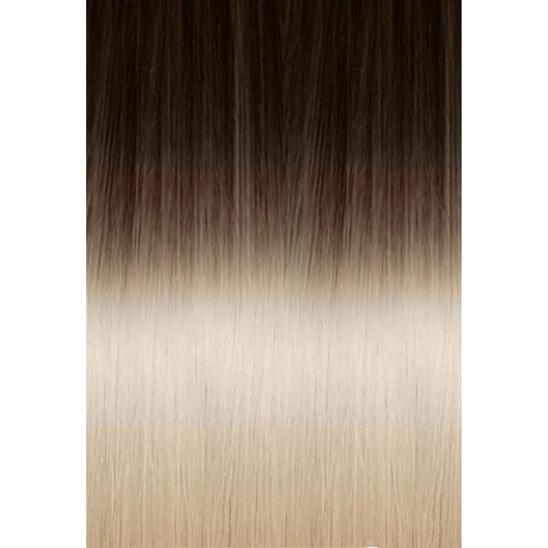 Tape-in Russian Hair Extension 6 PCS Ombre 4/1001 Brown/Platinum Blonde 55CM
