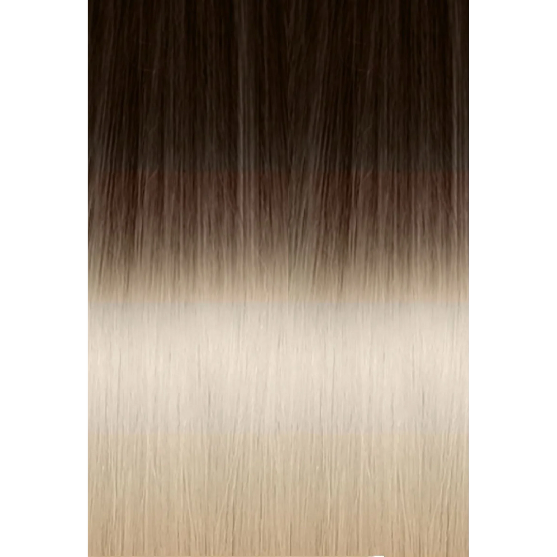 Keratin Fusion Classic Hair Extension 25 Strands Ombre 4/1001 Brown/Platinum Blonde 50/55CM 20GR