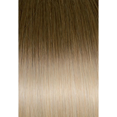 Keratin Fusion Russian Hair Extension 20PCS Ombre 10/20 Dark Blonde ash/Ultra Light Blonde 55CM