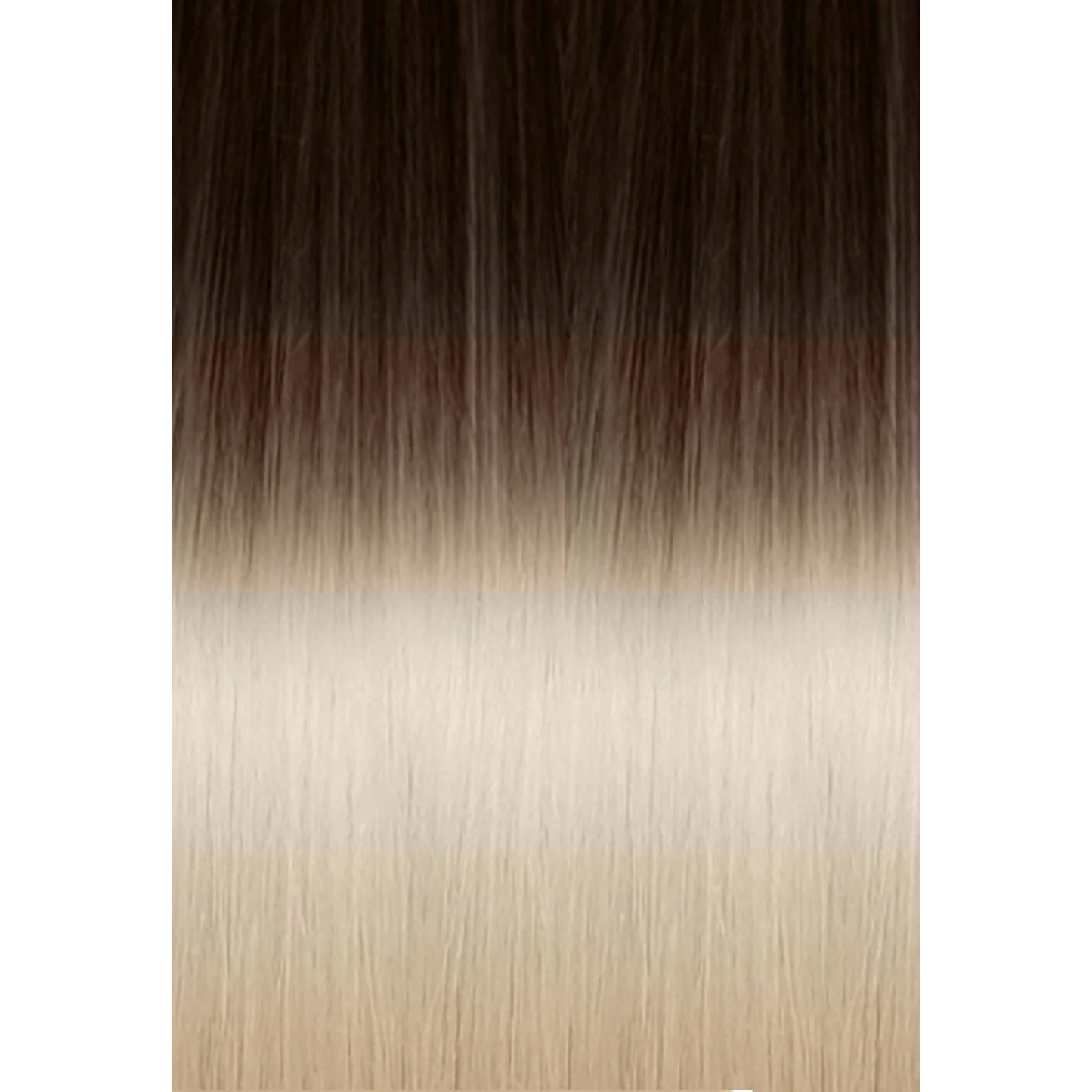Keratin Fusion Russian Hair Extension 20PCS Ombre 4/1001 Brown/Platinum Blonde 55CM
